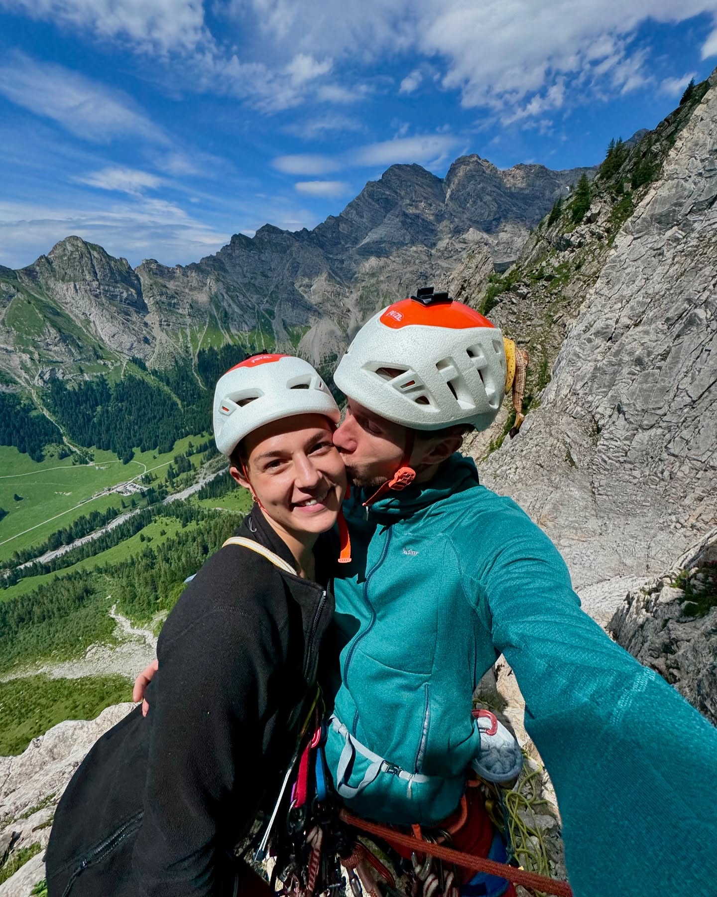Climbing the Miroir d'Argentine in the Swiss Alps